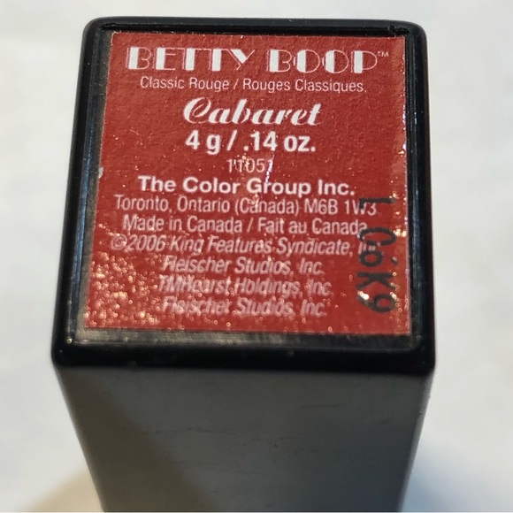 Rare Betty Boop Lipstick Classic Red Cabaret Case With Mirror Vintage 2006 New - Picture 5 of 10